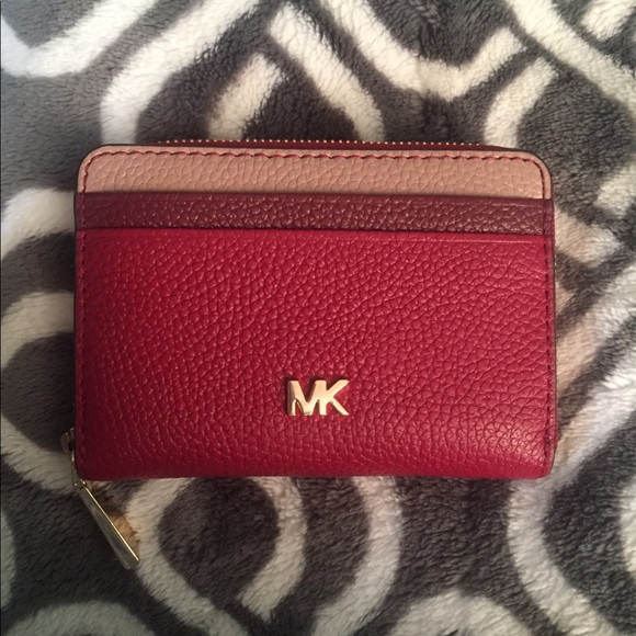 michael kors small pebbled leather wallet